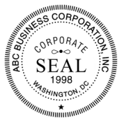 Corporate Pre-Inked Seal Stamp