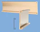 2" x 8" Wall Bracket - Holder Only