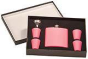 Custom engrave this pink flask set for yourself or for a gift and have 10% of the proceeds from the sale go to charity!