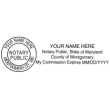 NOTARY-ALLINONE - Maryland Self-Inking All-in-One Notary Stamp