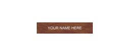 ENG2X10 - 2" x 10" Engraved Plastic Sign - 1 Line