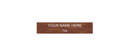 ENG2X10(2) - 2" x 10" Engraved Plastic Sign - 2 Line